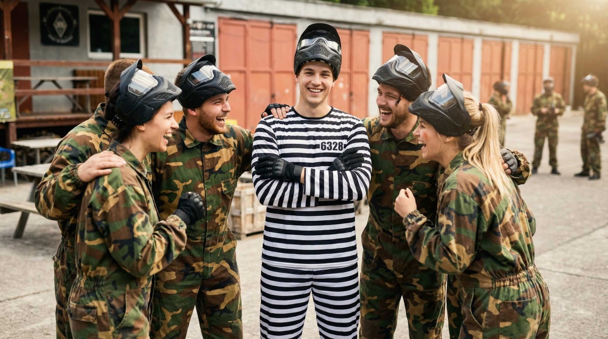 Bachelor party<br>at Paintball aréna Cheb