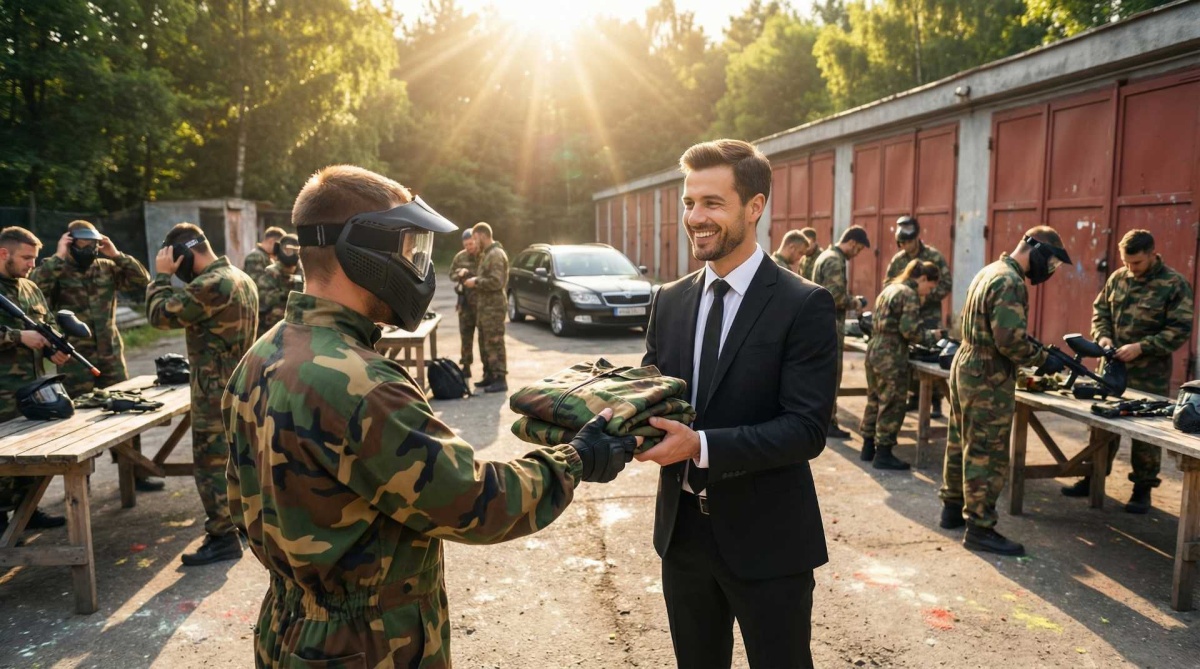 Corporate events and team building,</br>at Paintball Arena Cheb