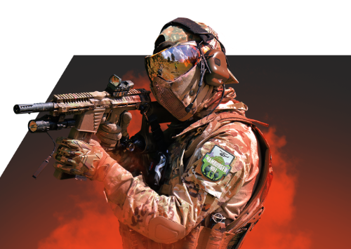 Spieler mit eigener Ausrüstung